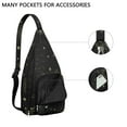 thumbnail image 4 of Star Map Sling Backpack - Celestial Navigation Print Design, Lightweight Anti-Theft Daypack for Alternative Fashion Students, 4 of 4
