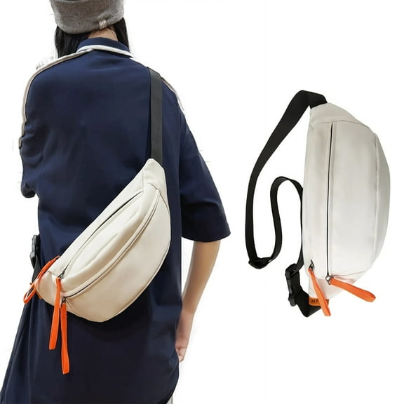 USIONE Water Resistant Fanny Pack for Men & Women - Adjustable Belt, Dual-Wear Waist/Crossbody, Fit for Travel, Hiking, Running, Cycling