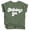 White on Military Green Shirt, variant on Retro Birthday Girl Colorful Shirts for Baby and Toddler Girls Birthday Outfits Mavue Shirt