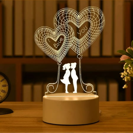 

LIGJUN Customizable Multicolor LED Night Light - Creative and Fun Personalized Digital Display for Practical Home Decor - Perfect Gift for Children and Girlfriend - Includes USB Pen for M
