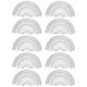 thumbnail image 1 of BRIGHTFUFU 20 piezas de 4 pulgadas, 10 cm de plástico, 180 grados de transportador para la medición del ángulo de la escuela / oficina / estudiante de matemáticas (transparente), 1 of 7