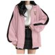 thumbnail image 3 of Gibobby Sudadera con cierre, Sudadera con Capucha y Cierre Completa Sudadera para Mujer,informales, con gráfico(Rosa,G), 3 of 4