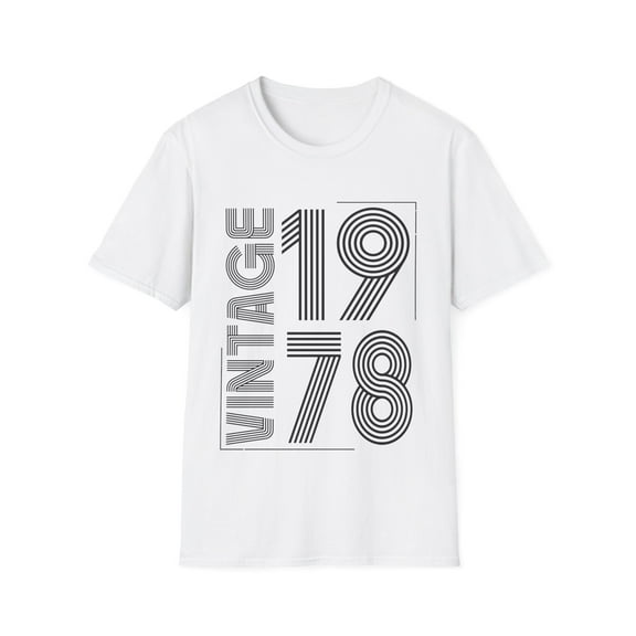 Vintage 1978 T Shirts for Men Retro Funny 1978 Birthday Mens Tshirts