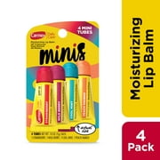 Carmex Daily Care Minis Lip Balm Tubes, SPF 15, Multi-Flavor Lip Balm Pack, 4 Count (1 Pack of 4)