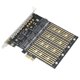 thumbnail image 1 of Adaptador PCIe a NVME B Key M2 M.2 4 Puertos NGFF SATA SSD 10 Gbps a PCI Express X1 Adaptador PCI-E M.2 Expansion Card Riser, 1 of 6