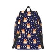 thumbnail image 2 of Yiaed Corgi Lying With Moons And Stars Print Backpack, Premium Laptop Backpack, Travel Backpack for Women, Lightweight Backpacks, Comfortable Back Pack-Small, 2 of 7