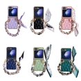 thumbnail image 2 of Luxury Leather Wrist Strap Case For Samsung Galaxy Z Flip 6,iPhone 15 Pro Max, 2 of 3