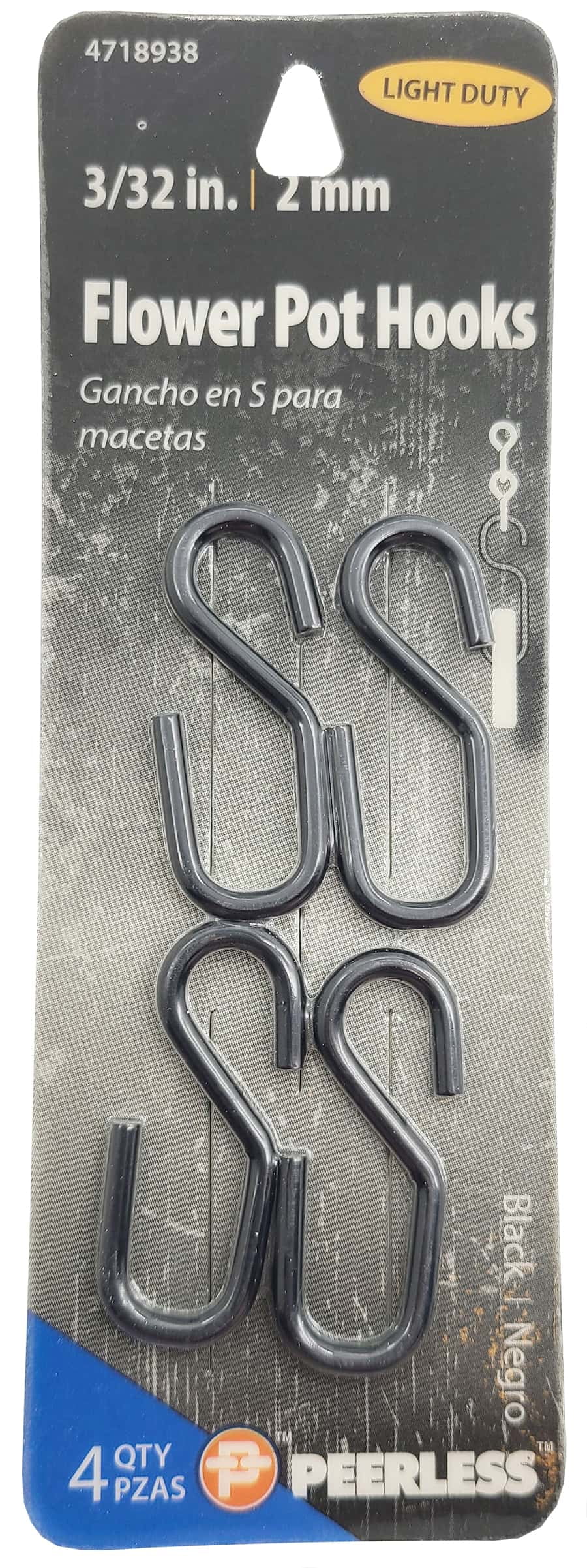 S chain hook lot of 10 pot hanging 1/4" x 2 1/2" 