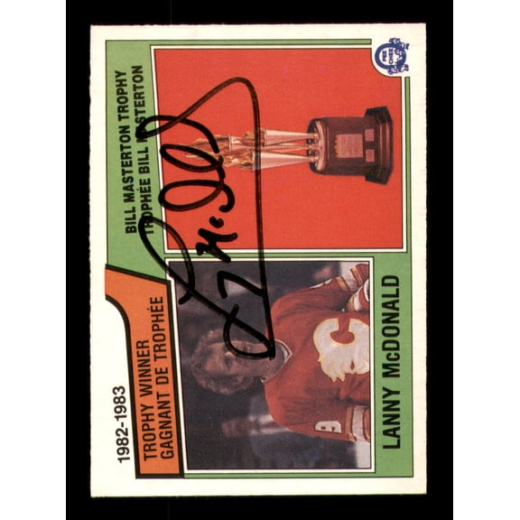 Lanny McDonald Autographed 1983-84 O-Pee-Chee Card #208 Calgary Flames SKU #251975