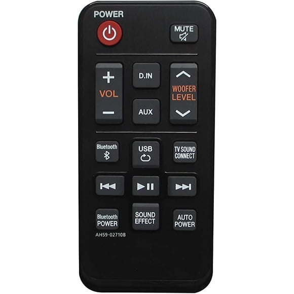AH59-02710B Mando a distancia de repuesto para barra de sonido Samsung HW-J250 HW-JM25 HW-J250/ZA AH59-02710A AH59-02615F
