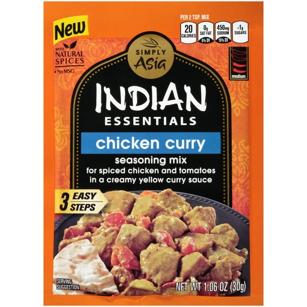 Simply Asia Indian Essentials Chicken Curry Seasoning Mix, 1.06 oz