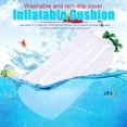 thumbnail image 3 of Cojín de asiento inflable plegable portátil para acampar al aire libre y pescar, color blanco, 3 of 12