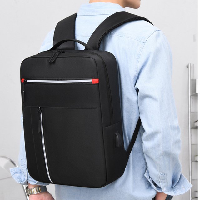 Rbaofujie Business Backpack, Bag for Travel Flight Fits 15.6 Inch Laptop With USB Charging Port