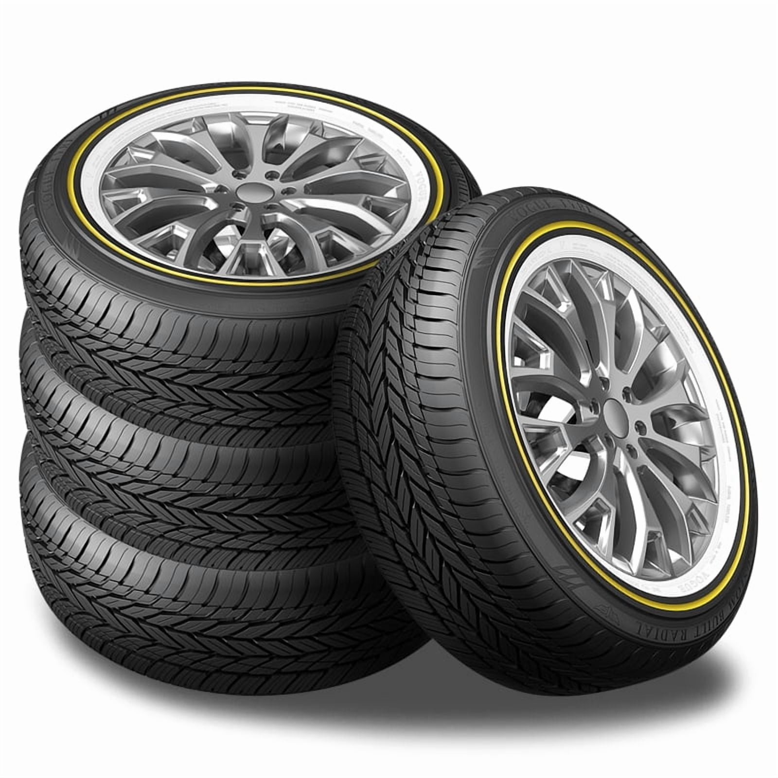 4 Vogue Tyres Custom Built Radial 245/45R19 102V White/Gold