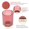 thumbnail image 2 of WEUVEB Vanity Brush Holder Pencil Organizer Transparent Red PP 1Pcs, 2 of 8