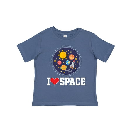 

Inktastic I Love Space Rocket Ship Gift Toddler Boy or Toddler Girl T-Shirt