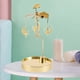 thumbnail image 4 of Candelabro giratorio dorado, porta velas votivas, bandeja de almacenamiento, candelabro para 19cm, 4 of 9