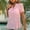 Pink, variant on Womens Summer T Shirts Plus Size Short Sleeve Tops Womens Tops Casual Short Sleeve Plus Size Solid Color Tops for Women TShirts Get it Fast