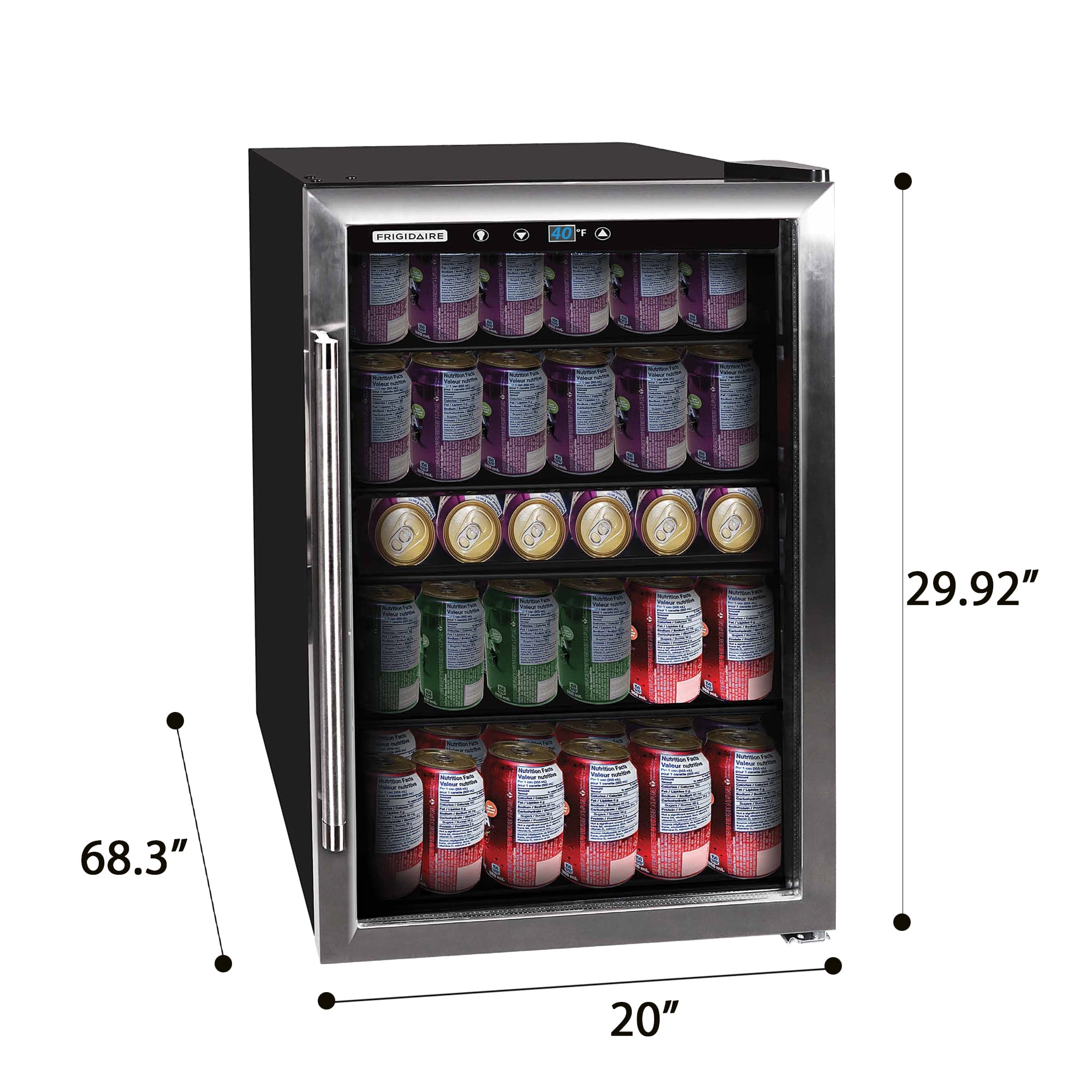 FRIGIDAIRE EFMIS9000AMZ Freestanding Beverage Center FridgeFits 25