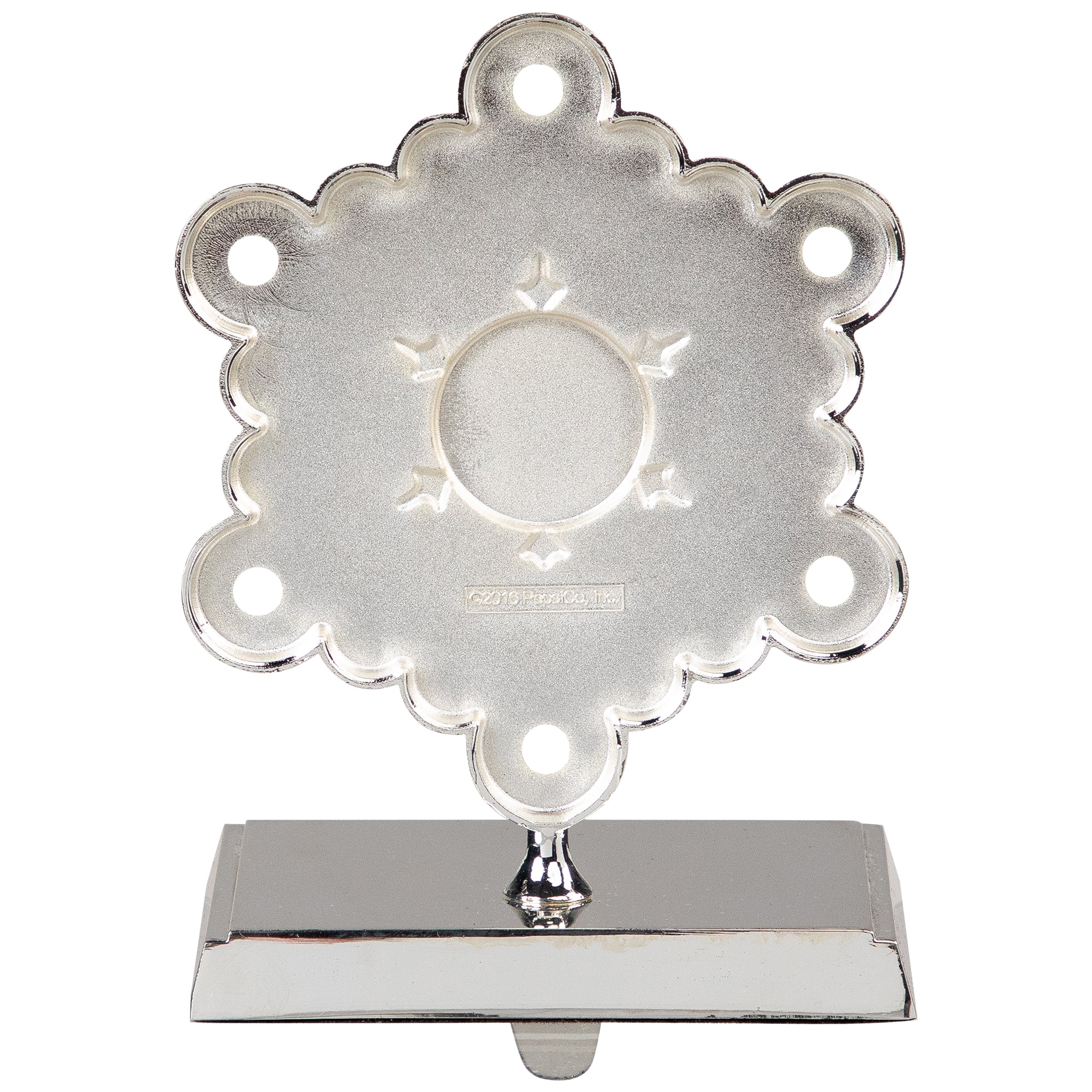 Northlight Pepsi Snowflake Christmas Stocking Holder - 6.5" - Silver and Blue