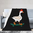 thumbnail image 2 of Manta de franela suelta con forma de sombrero de ganso tonto, elegante edredón para una siesta, edredón de invierno para las cuatro estaciones, edredón refrescante con control de olores, 2 of 5