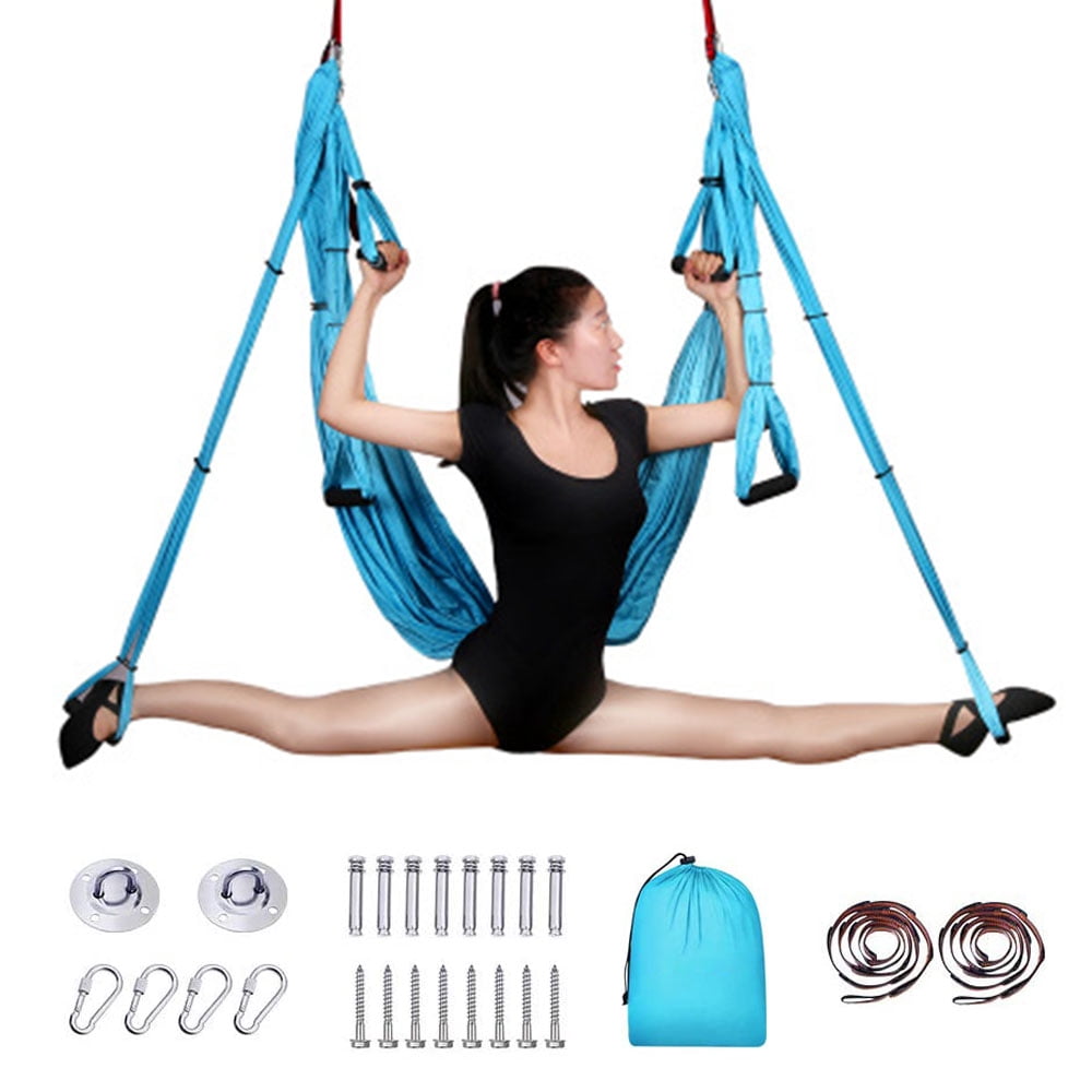 Ensemble De Yoga Aérien INTEY – Hamac Trapèze Bleu, Gym à Domicile, Neuf