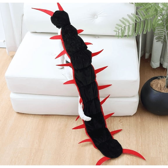 Cat Centipede Costume Small Cat Outfit | Red, For Halloween, Eye Catching, Vivid Cat Cloak, Pet Party, Pet Terrifying Dress Up, Adjustable(Red)