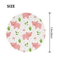 thumbnail image 3 of Disketp Funny Little Pigs Small Mouse Pad 7.9x7.9 Inches,Washable Round Mousepad For Office Laptop Computer,Non-Slip Rubber Base Mouse Pads For Wireless Mouse, 3 of 8