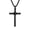 Black, variant on Men's Stainless Steel Vintage Cylinder Cross Pendant Hip Hop Necklaces Gold