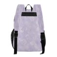thumbnail image 2 of Ttyddzy Clear Backpack Heavy Duty PVC Transparent Backpack for College Workplace, Lilac Dandelion, 2 of 7