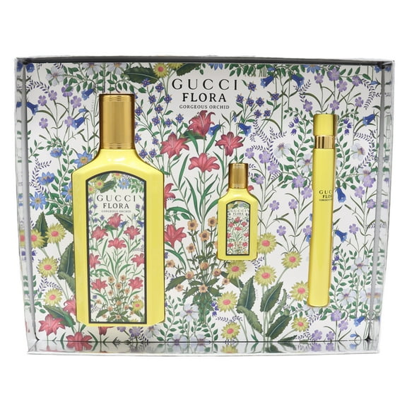 Gucci Flora Gorgeous Orchid 3 Pc EDP Gift Set for Women