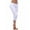 White, variant on PEONAVET Women's Plus Size Leggings High Waist s Stretch Pants Tummy and Control Knee Length Slim Fit Casual Yoga Workout Exercise Cropped Trouser - Summer's Top Trends