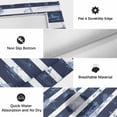 thumbnail image 5 of Nautical Striped Outdoor Rug 4x6 Ft, Non Slip Washable Area Rug, Summer Coastal Ocean Navy Blue White Patio Rugs Carpet Runner, Large Floor Mat for Indoor/Outdoor Deck Porch Camping, 5 of 8