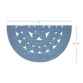thumbnail image 2 of VHC Brands Celeste Blended Blue Indoor/Outdoor Half Circle Rug 19.5x36, 2 of 6