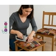 thumbnail image 4 of Soimoi 56 Inch Wide Polyester Canvas Fabric by The Yard - Patchwork Pattern - Brown - Water-Resistant Outdoor & Upholstery Material, 4 of 7