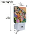 thumbnail image 4 of Yayeee LED Plug in Night Light for The Home with Auto Dusk to Dawn Light Sensors, 2 Pack, Purple Cityscape Painting, 4 of 6