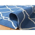 thumbnail image 6 of Safavieh Dhurries Ella Geometric Wool Area Rug, Dark Blue, 8' x 10', 6 of 11
