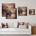 thumbnail image 4 of Designart "Asian Art peaceful Pagoda VIII" Asian Print on Natural Pine Wood, 4 of 5