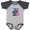 Baseball Heather and Navy, variant on Inktastic Gender Reveal Will It Be a Little Buck or Doe? Girls Baby Bodysuit