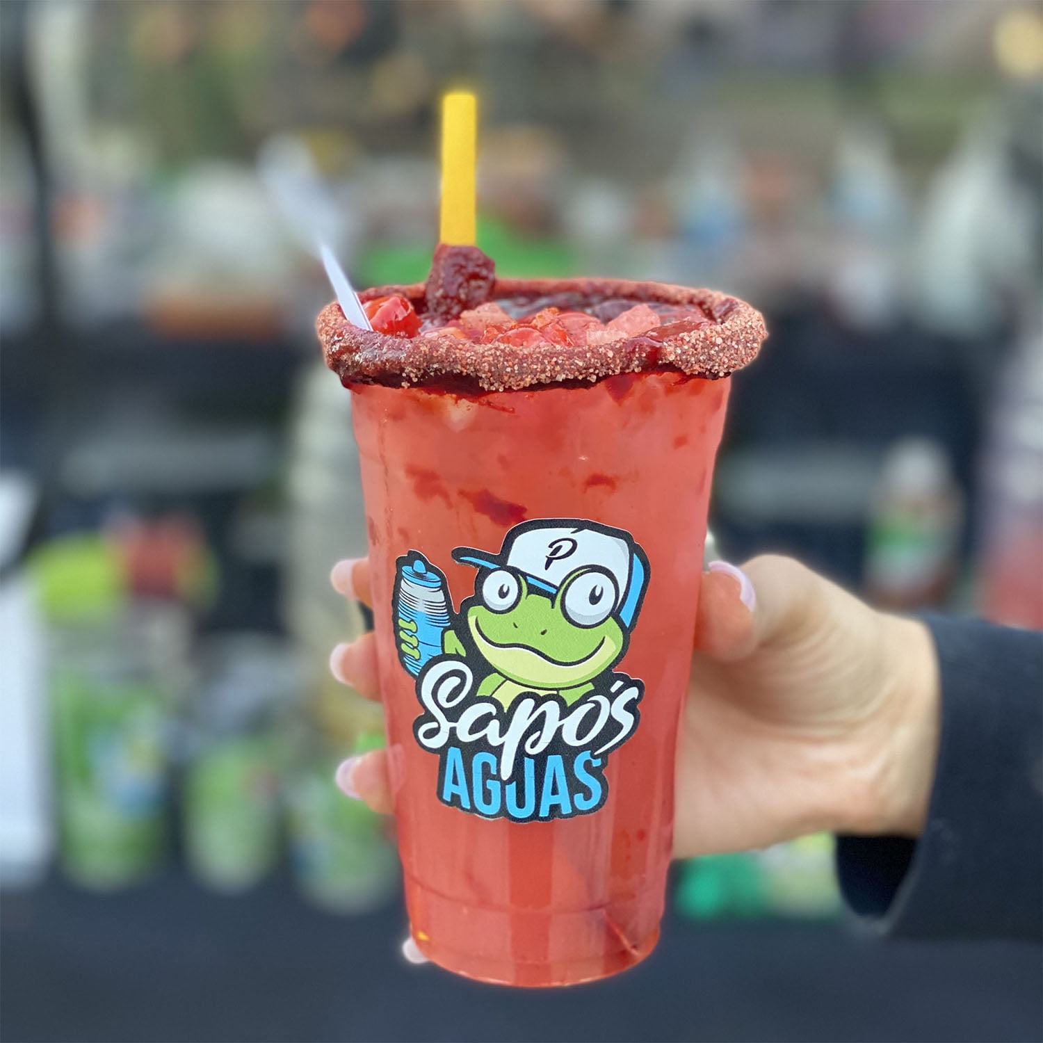 Sapo's Pineapple Chamoy Rim Paste, Mexican Tamarind Sauce for