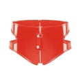 thumbnail image 1 of Rbaofujie String pour Femmes en PVC Verni Uni Aguichant à Fermeture Éclair Style Ouvert sous-Vêtements String Femmes Gaine String, 1 of 2