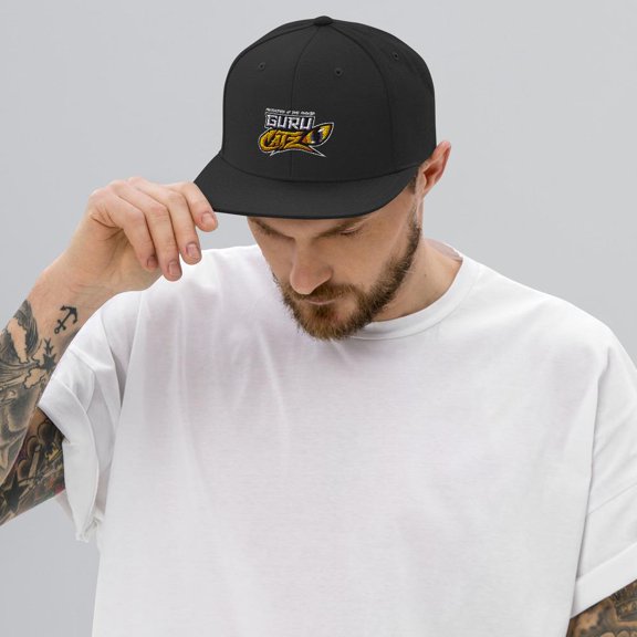 Guru Catz Logo Snapback Hat (BLK)