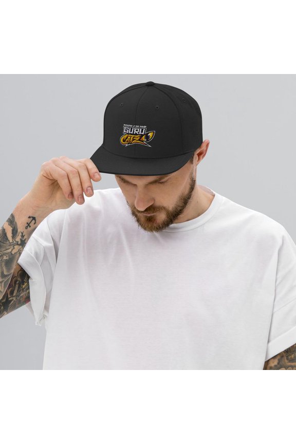 Guru Catz Logo Snapback Hat (BLK)