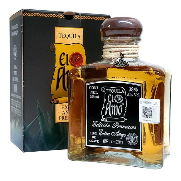 Tequila El Amo Extra Añejo Edición Especial Premium 750ml El amo Extra Añejo
