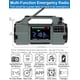 thumbnail image 2 of Radio de emergencia ZHIWHIS ZWS-908 con Bluetooth, 5000 mAh, color verde, 2 of 9