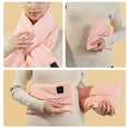 thumbnail image 6 of Neck Stiffness Relief Heated Scarf - Neck Warmer, Men and Women Rechargeable Heating Scarfs 3 Heated Level, Christmas Gift Heated Neck Wrap Mens Heated Scarf S-35 Pink-a One Size, 6 of 6
