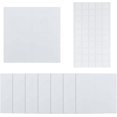 thumbnail image 1 of Placa plana de plástico de 8 piezas, cubierta de orificio de pared de 18 cm con 60 piezas de cinta adhesiva de doble cara, placa de cubierta a prueba de polvo, placa cuadrada esmerilada en blanco, 1 of 9