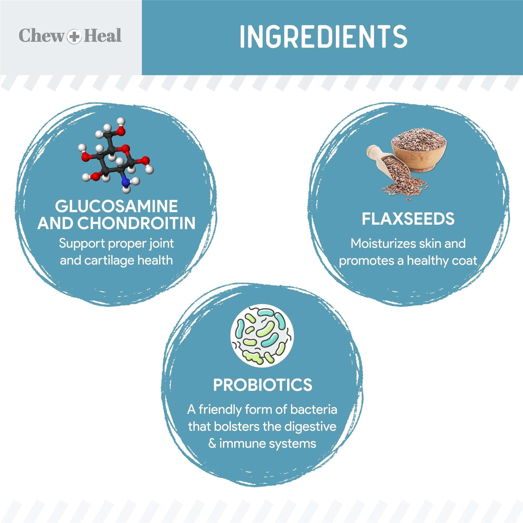 Chew + Heal 12-in-1 Multivitamin Powder for Dogs, 14 oz - with Glucosamine, Omega 3,6,9, Vitamins, and Probiotics
