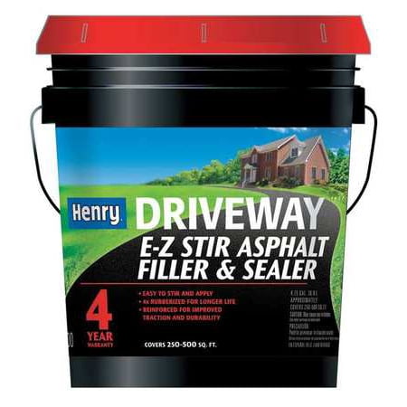 HENRY Sealer,Asphalt,4.75 gal.,Pail HE200GR074 (The Best Driveway Sealer)