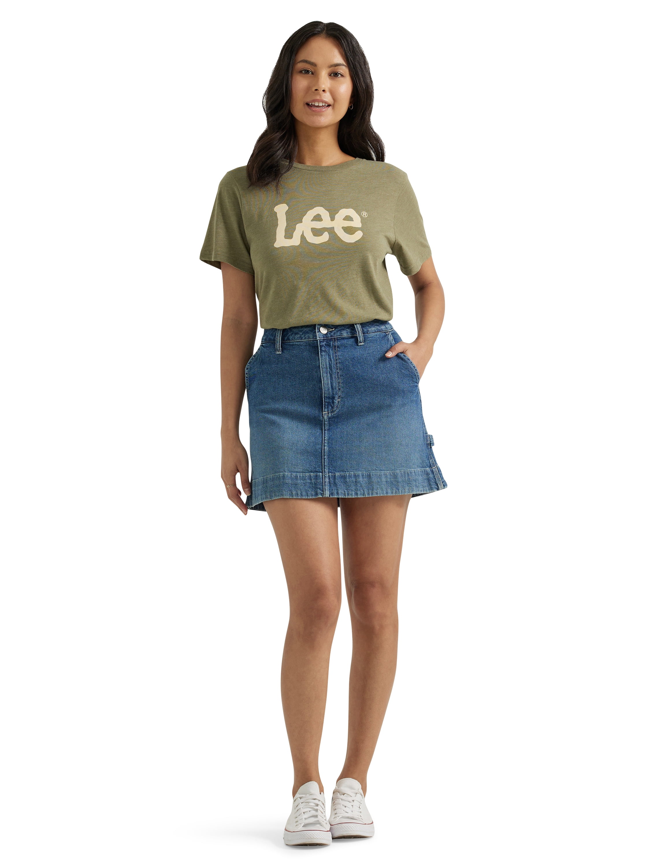 Lee® Women's Heritage High Rise Loose Fit Denim Skirt